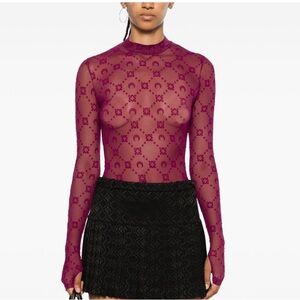 Marine Serre Mesh Top